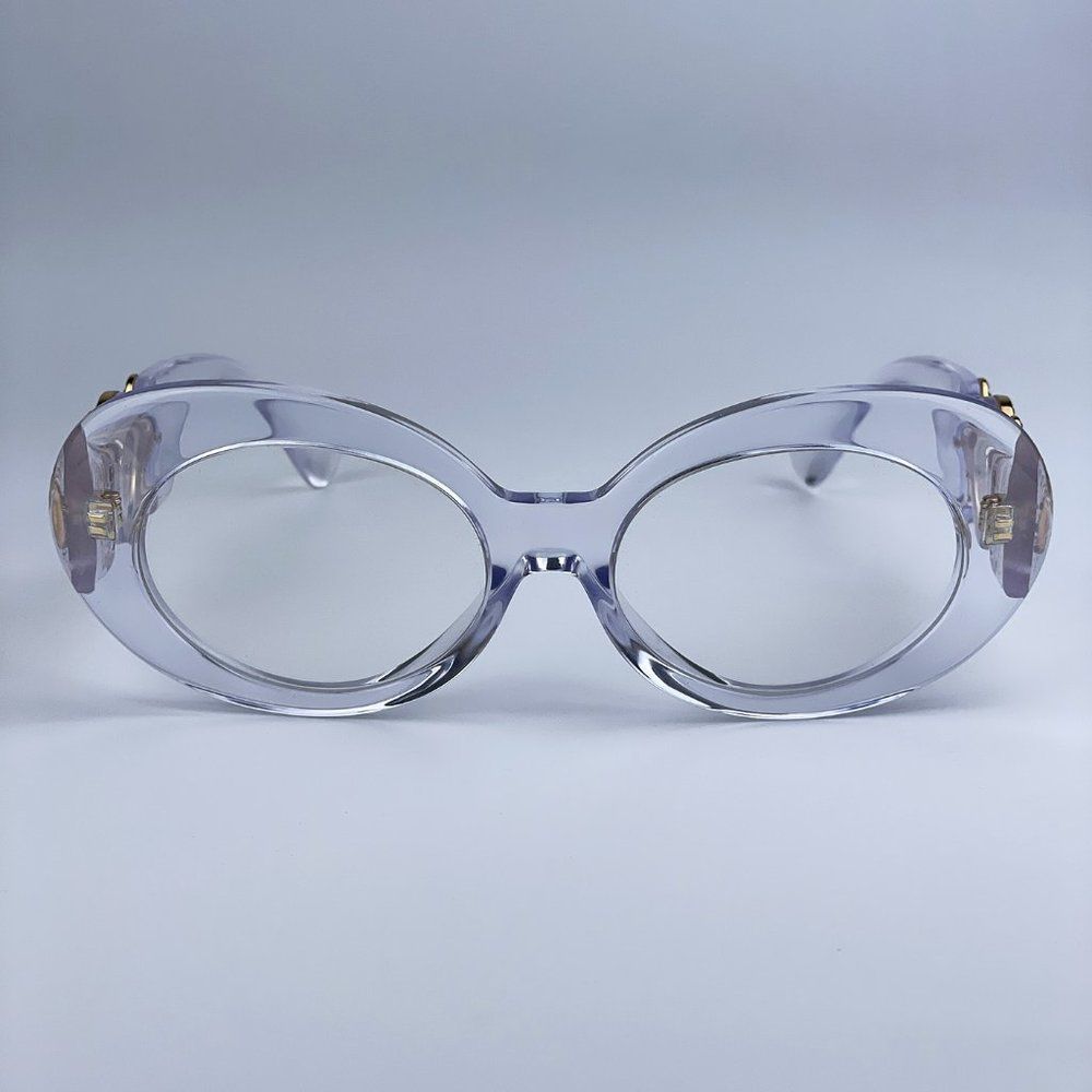 NEW VERSACE MAXI BIGGIE 148/1W Crystal Clear Oval Women 😎 - Picture 5 of 13